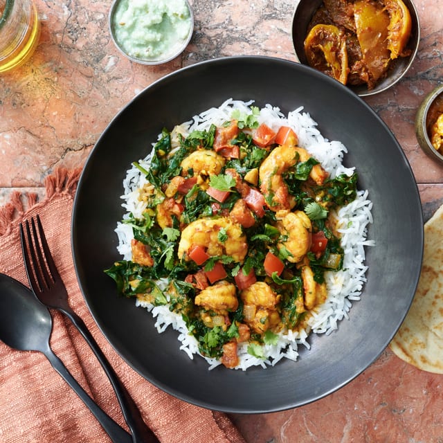Shrimp Saag.