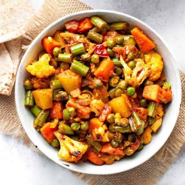 Mixed Vegetable Curry.