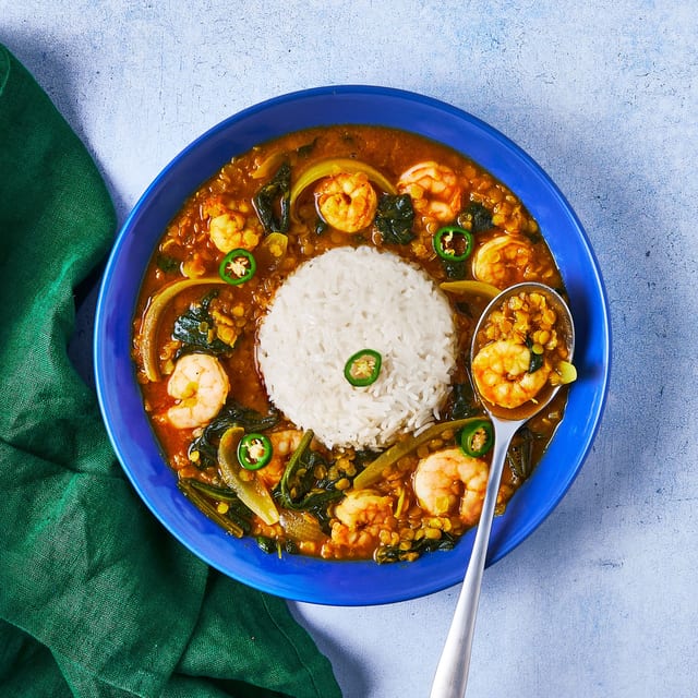Shrimp Dhansak.